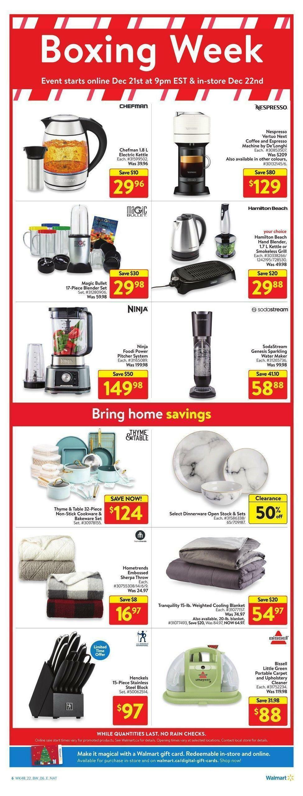 Walmart Boxing Week Flyer from December 21