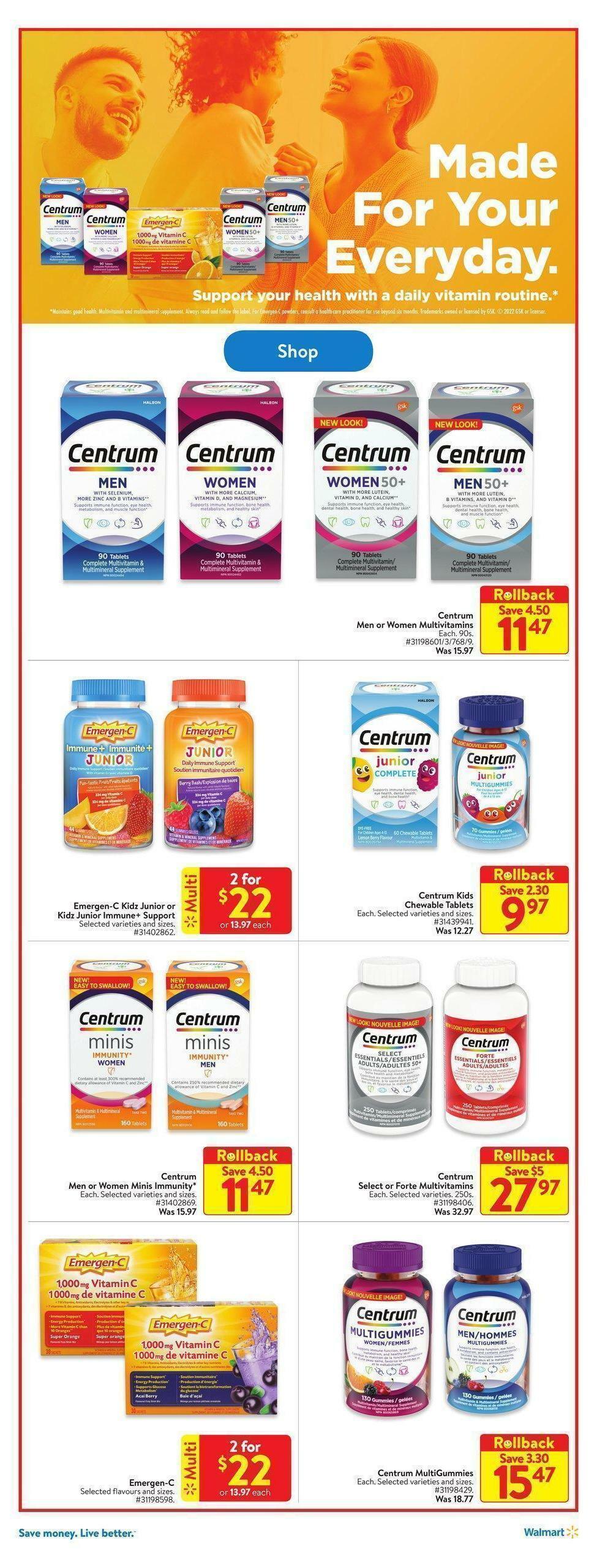 Walmart Flyer from January 12