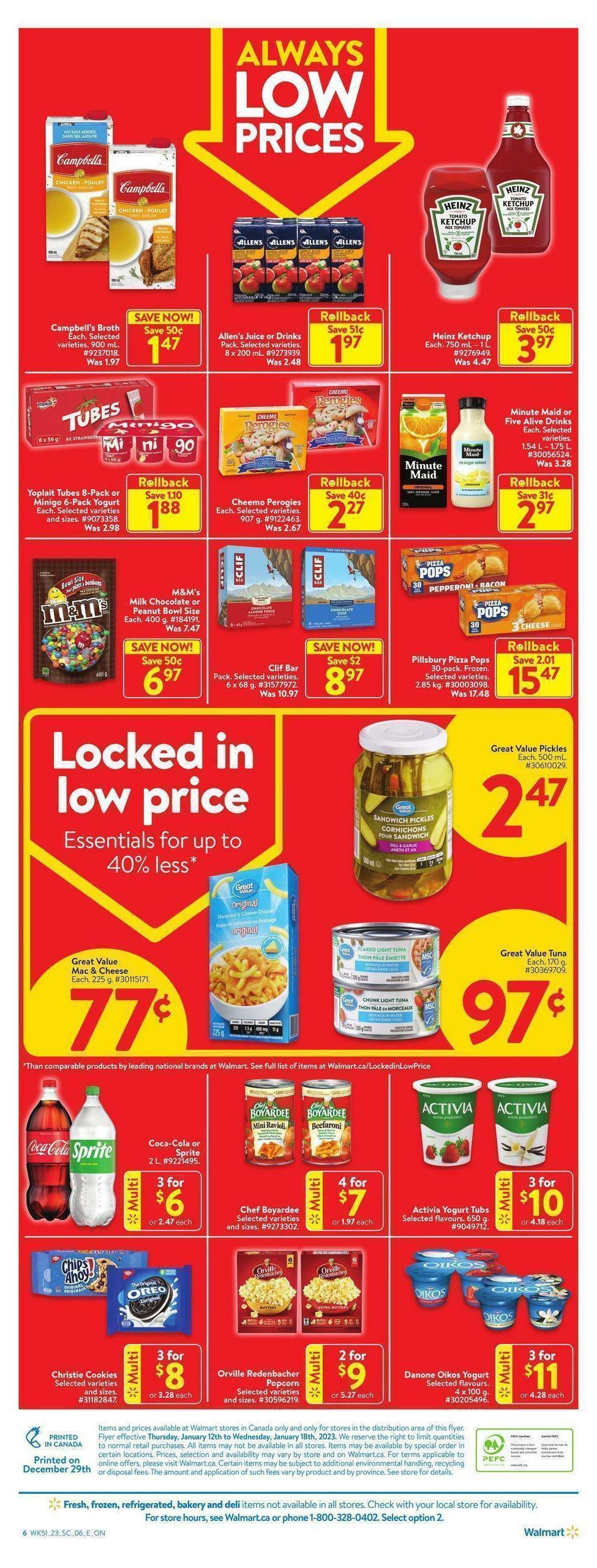 Walmart Flyer from January 12