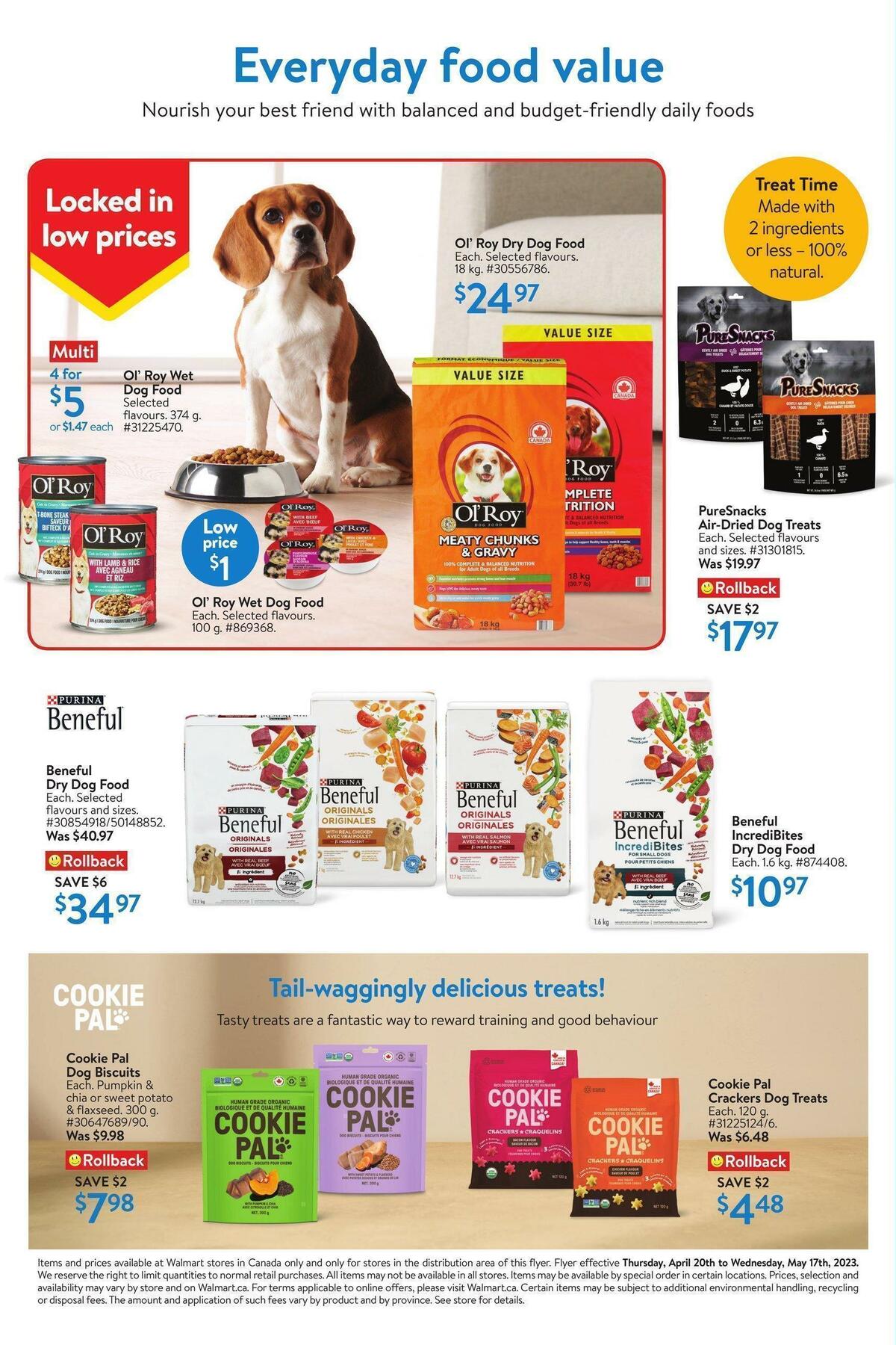 Walmart Everything Pet Flyer from April 20