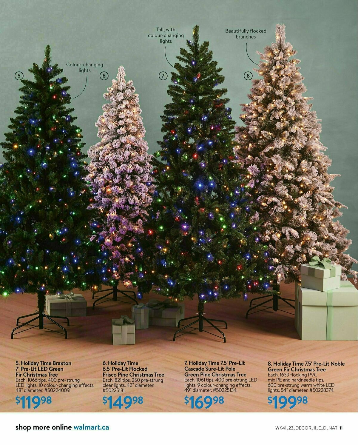 Walmart Holiday Decor Flyer from November 2