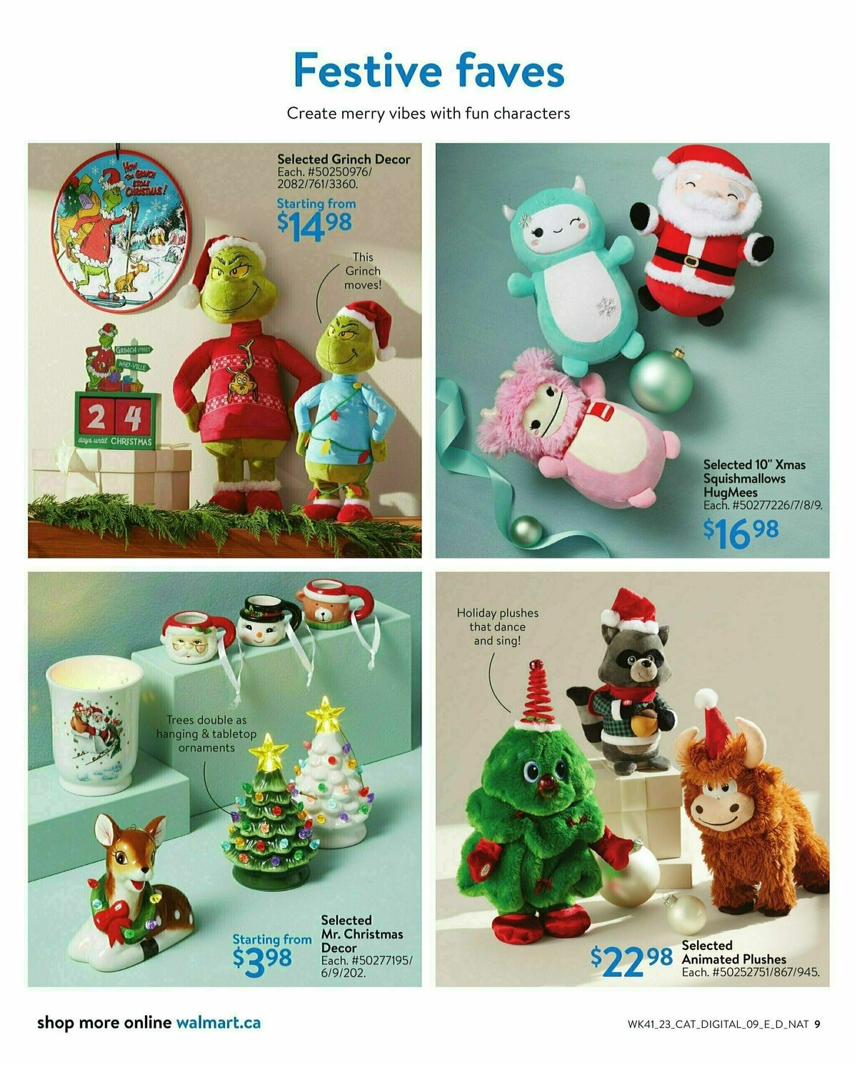 Walmart Holiday Decor Flyer from November 2