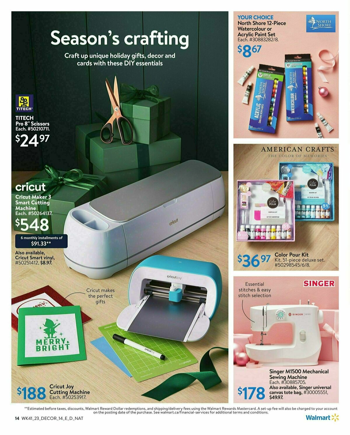 Walmart Holiday Decor Flyer from November 2