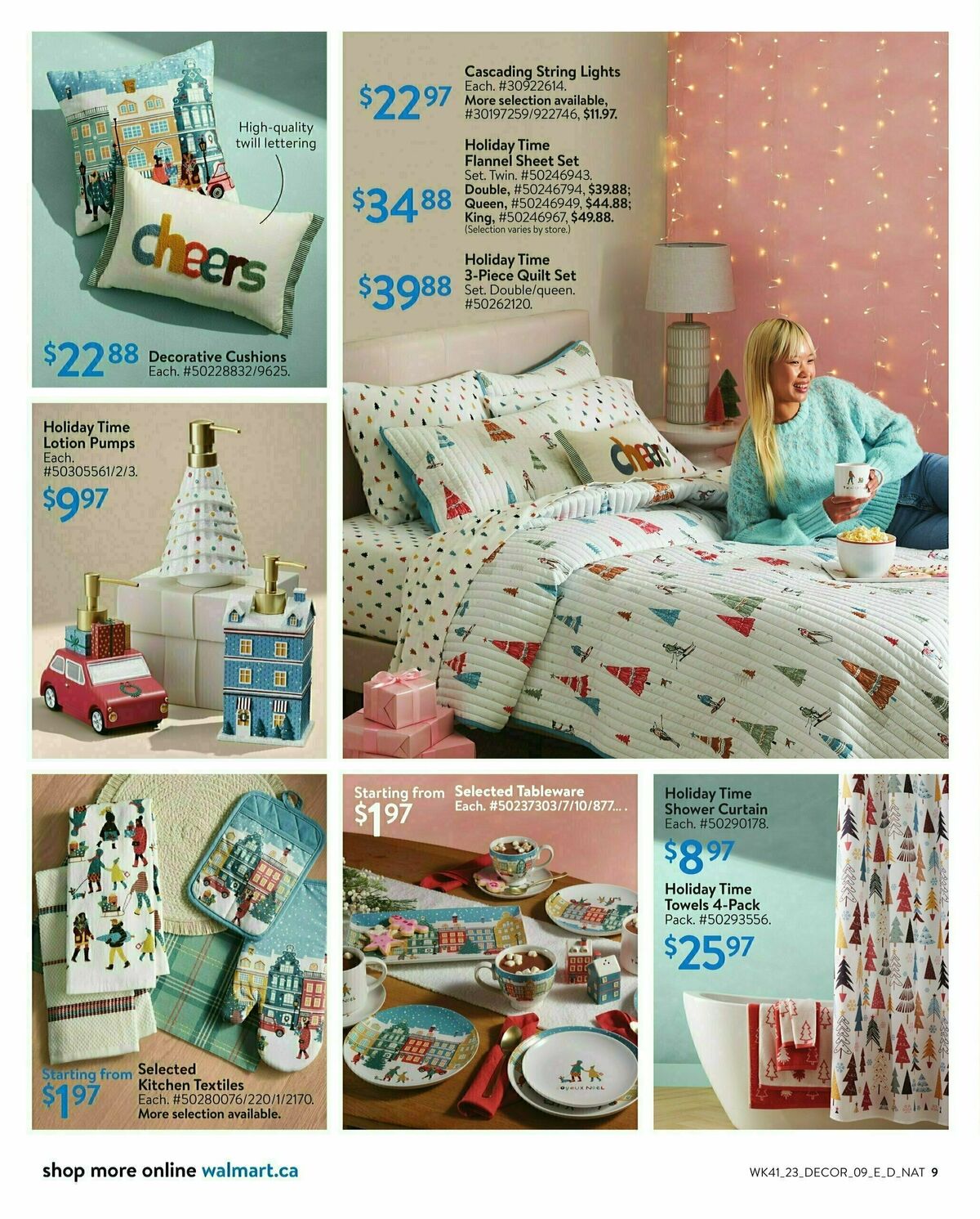 Walmart Holiday Decor Flyer from November 2