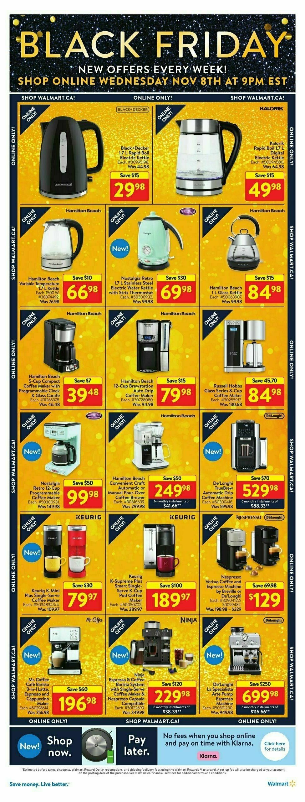 Walmart Black Friday Flyer from November 8