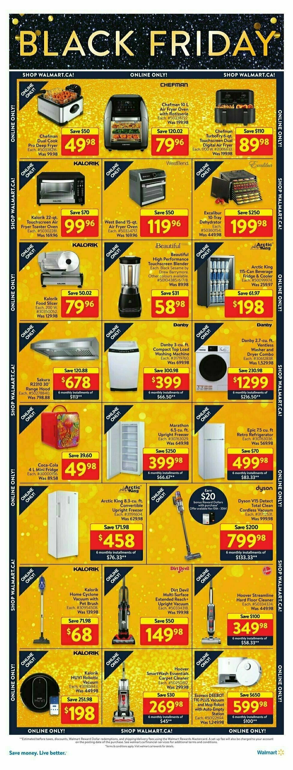 Walmart Black Friday Flyer from November 8