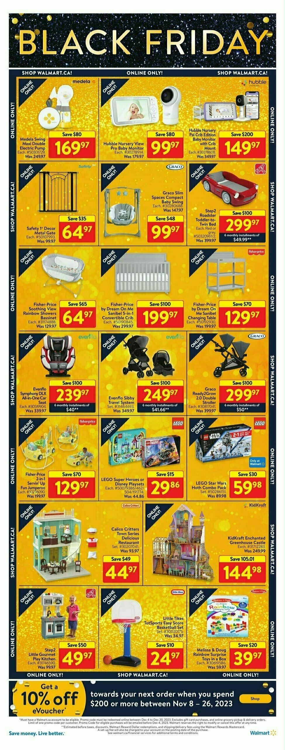 Walmart Black Friday Flyer from November 8