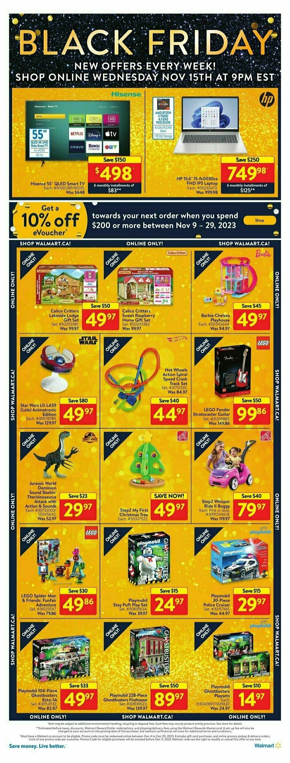 Walmart Black Friday Flyer from November 16