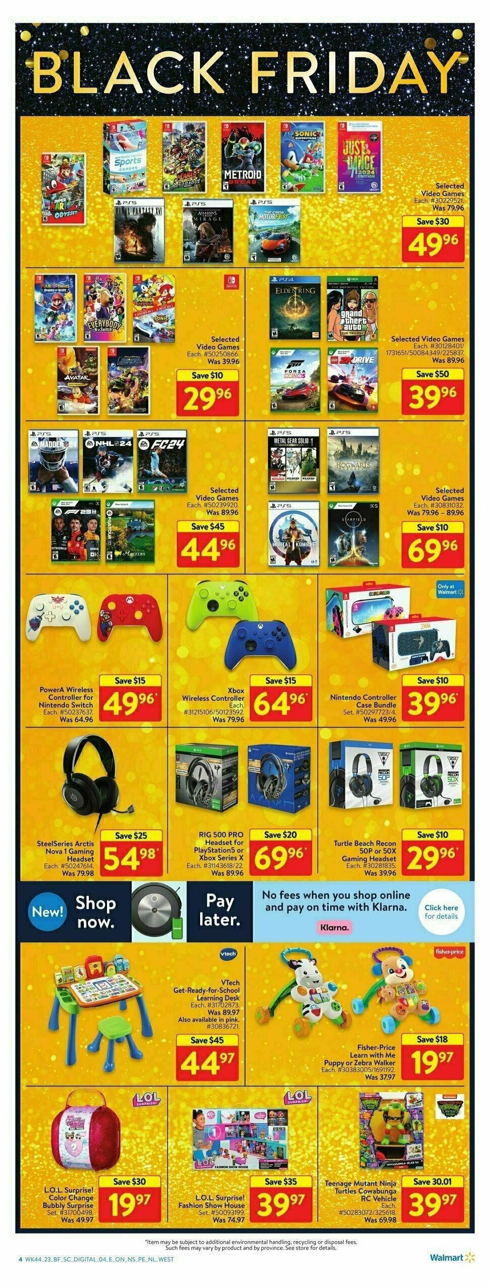 Walmart Black Friday Flyer from November 23