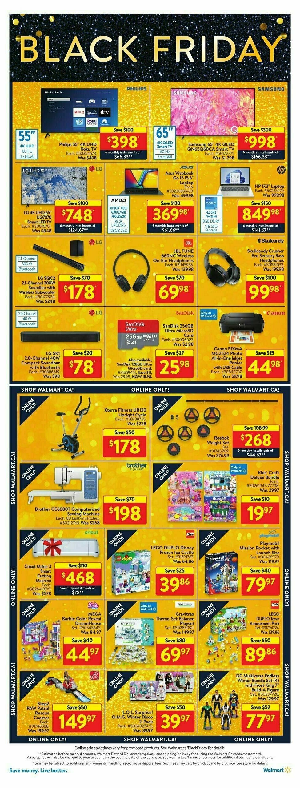 Walmart Black Friday Flyer from November 23