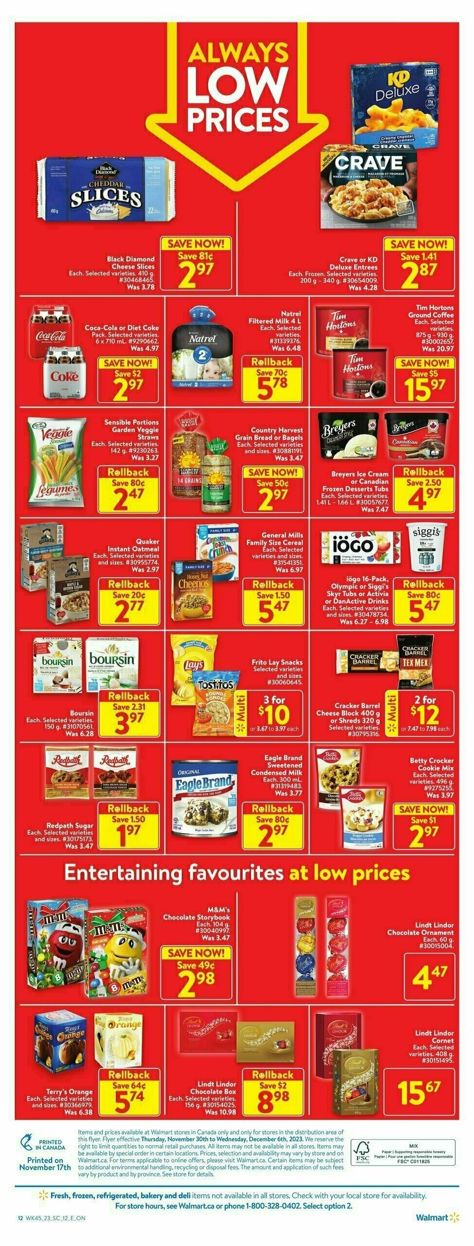 Walmart Flyer from November 30