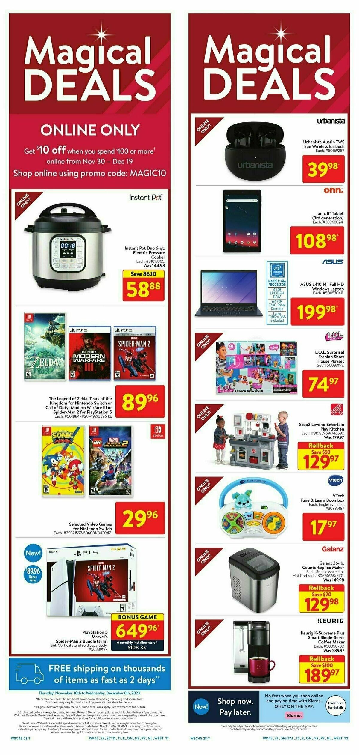 Walmart Flyer from November 30