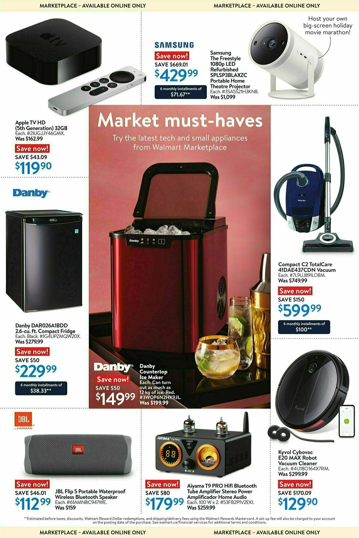 Walmart Holiday Hosting Flyer from November 30