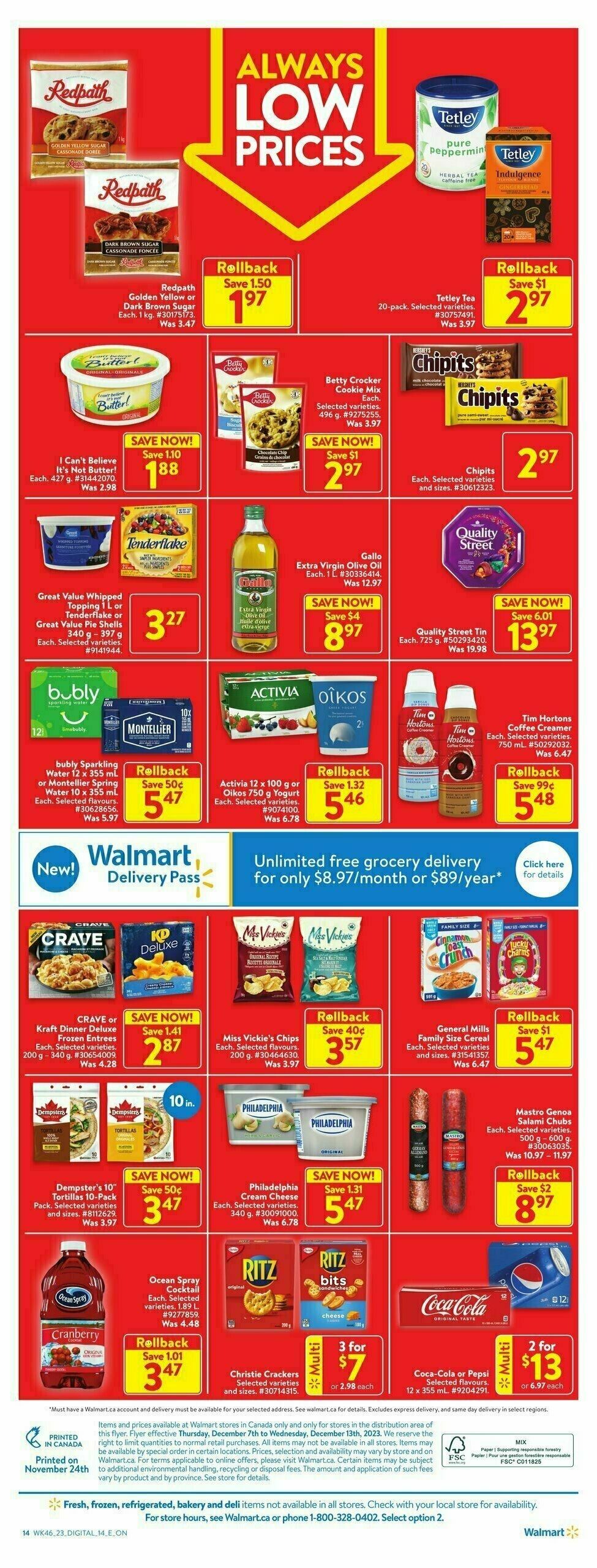 Walmart Flyer from December 7