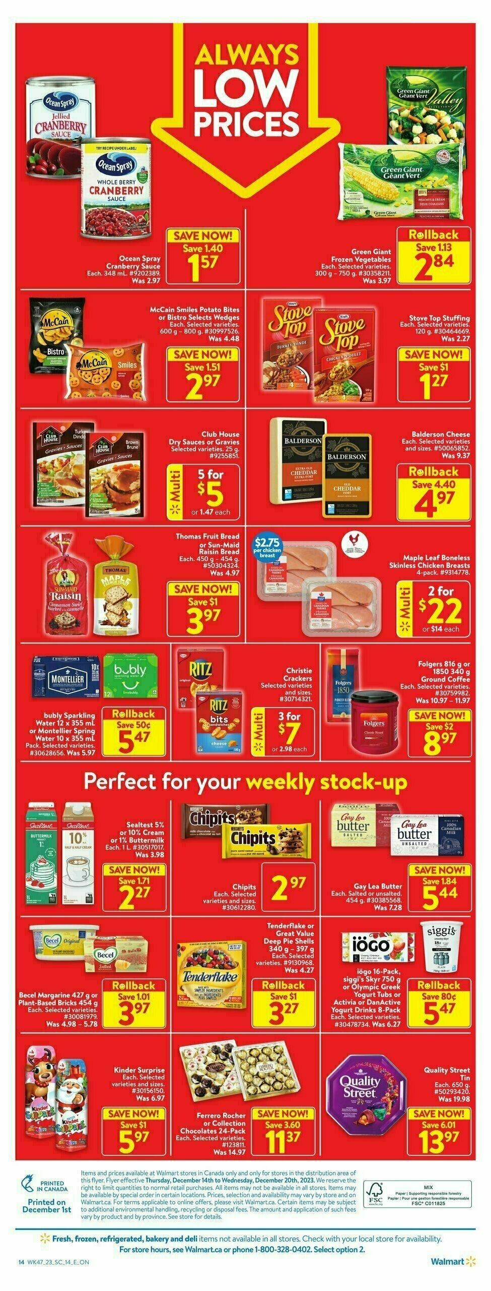 Walmart Flyer from December 14