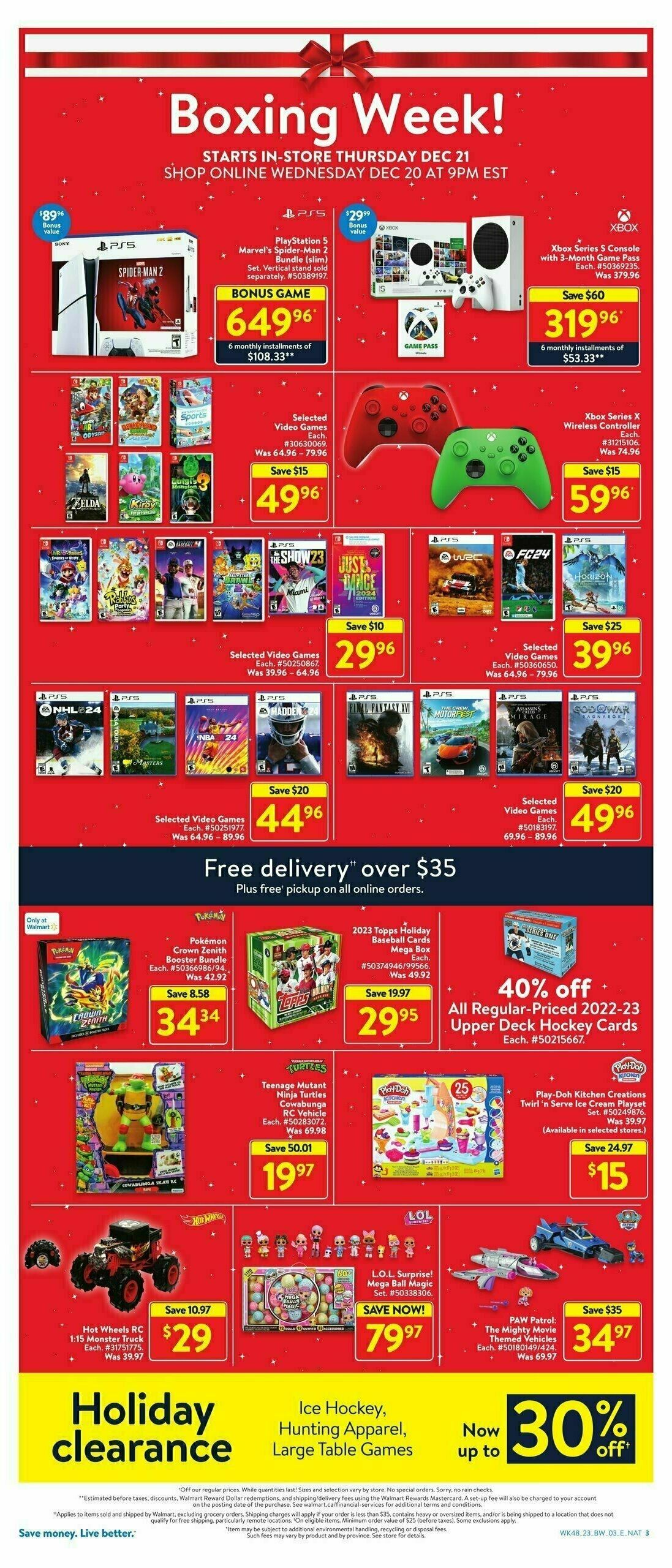 Walmart Boxing Week Flyer Flyer from December 21