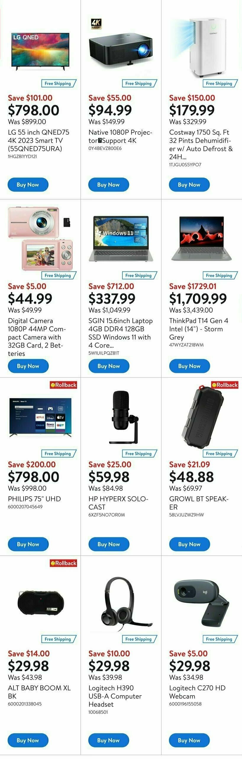 Walmart Deals Flyer Flyer from January 18