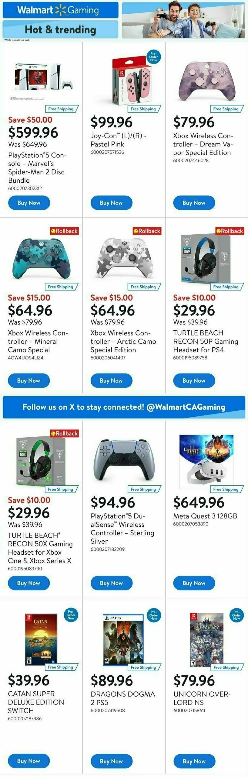 Walmart Gaming Publication Flyer from February 29