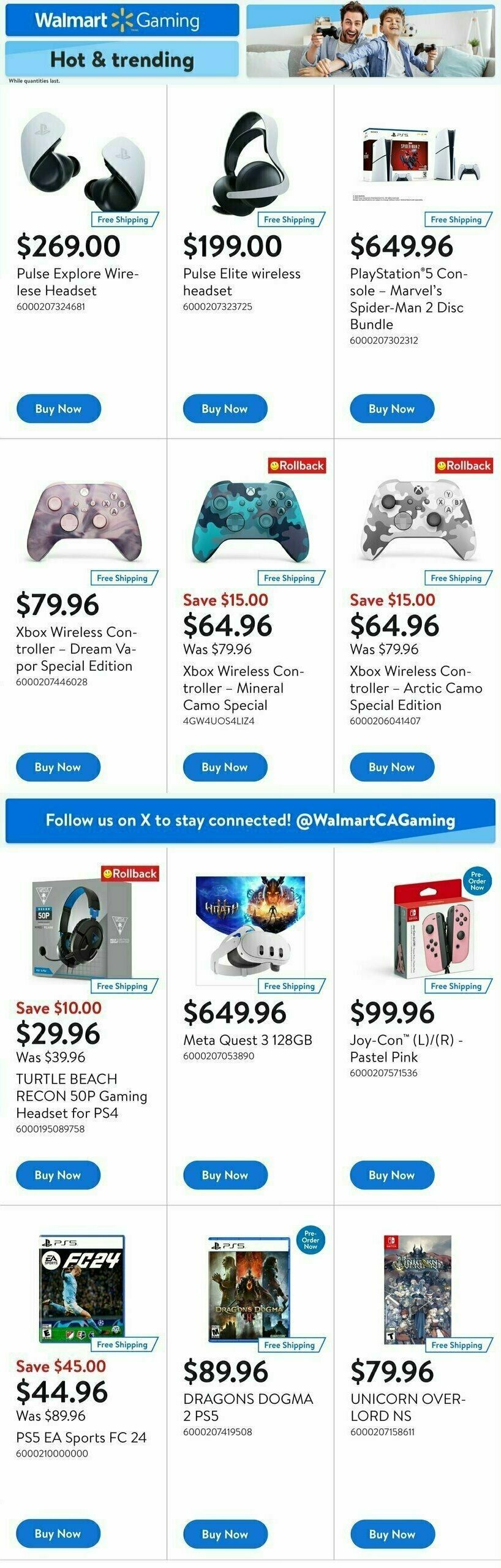 Walmart Gaming Guide Flyer from March 14