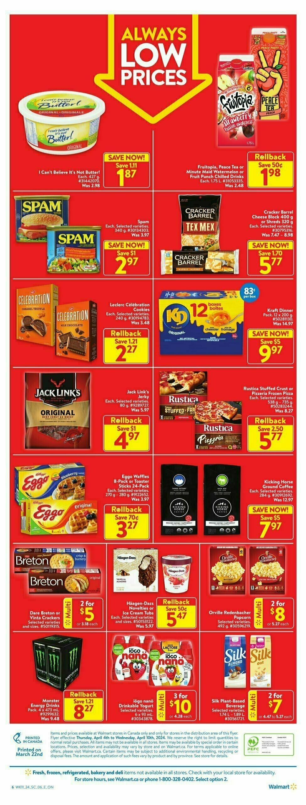 Walmart Flyer from April 4