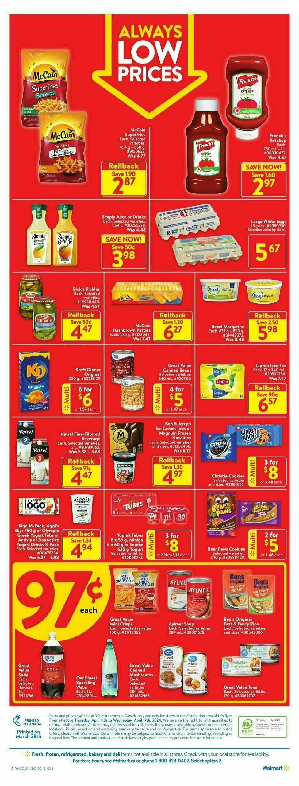 Walmart Flyer from April 11