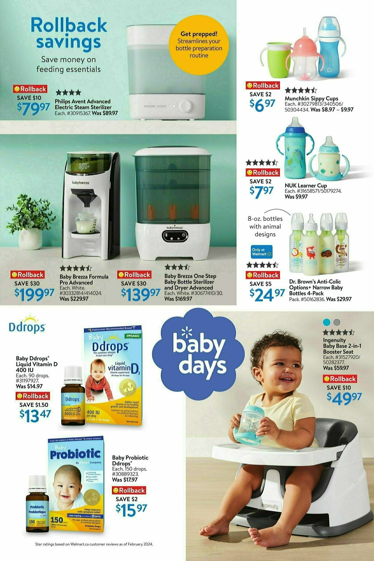 Walmart Baby days Flyer from April 18