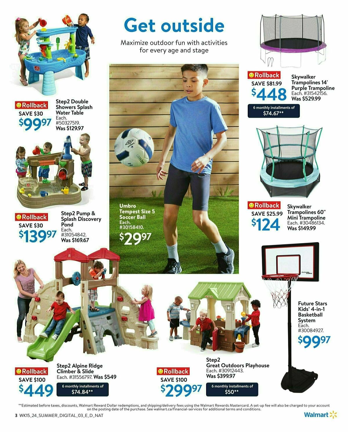 Walmart Summer Fun Flyer from May 2