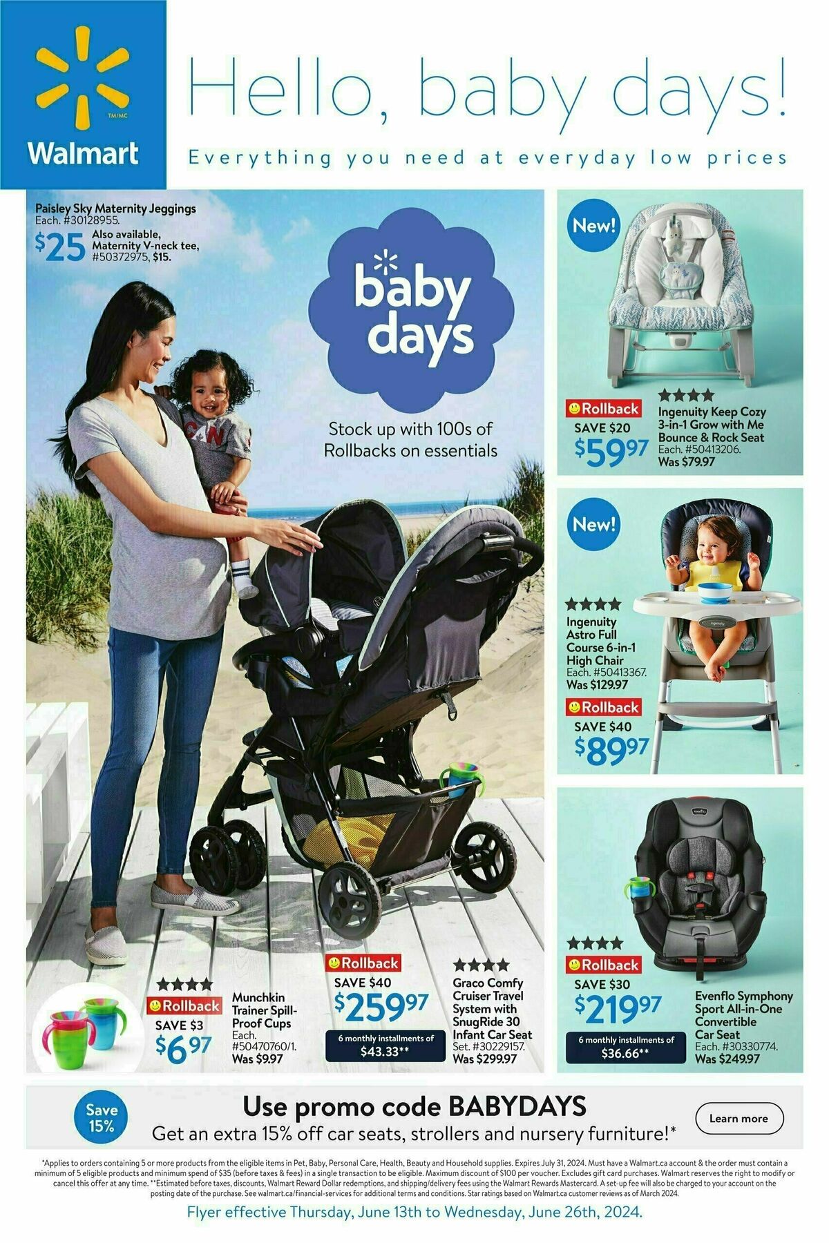 Walmart Hello, baby days! Flyer from June 13