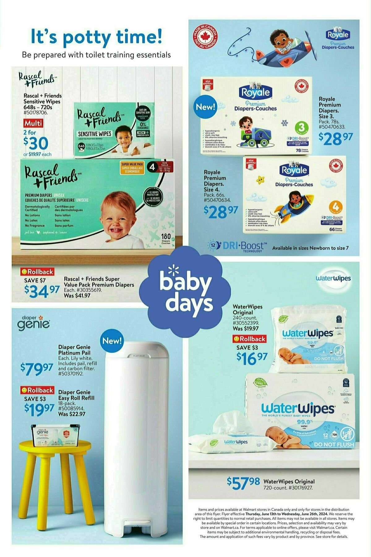 Walmart Hello, baby days! Flyer from June 13