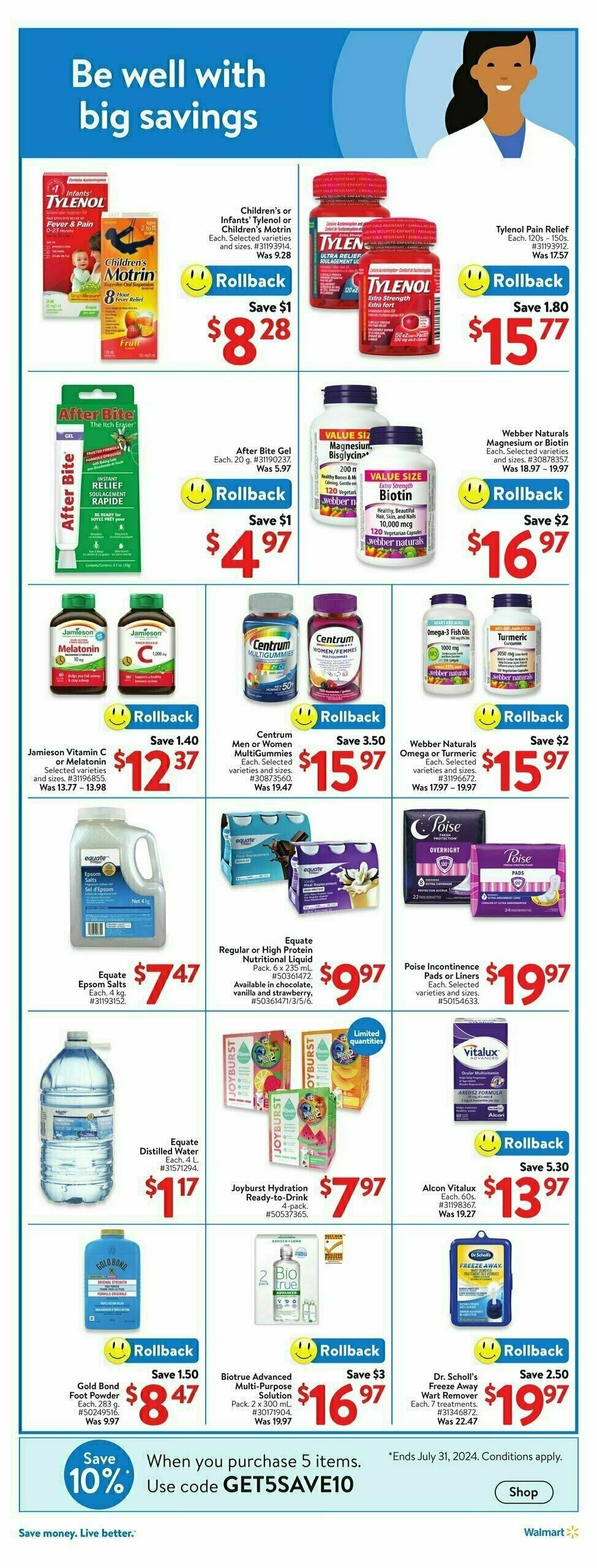 Walmart Flyer from July 4