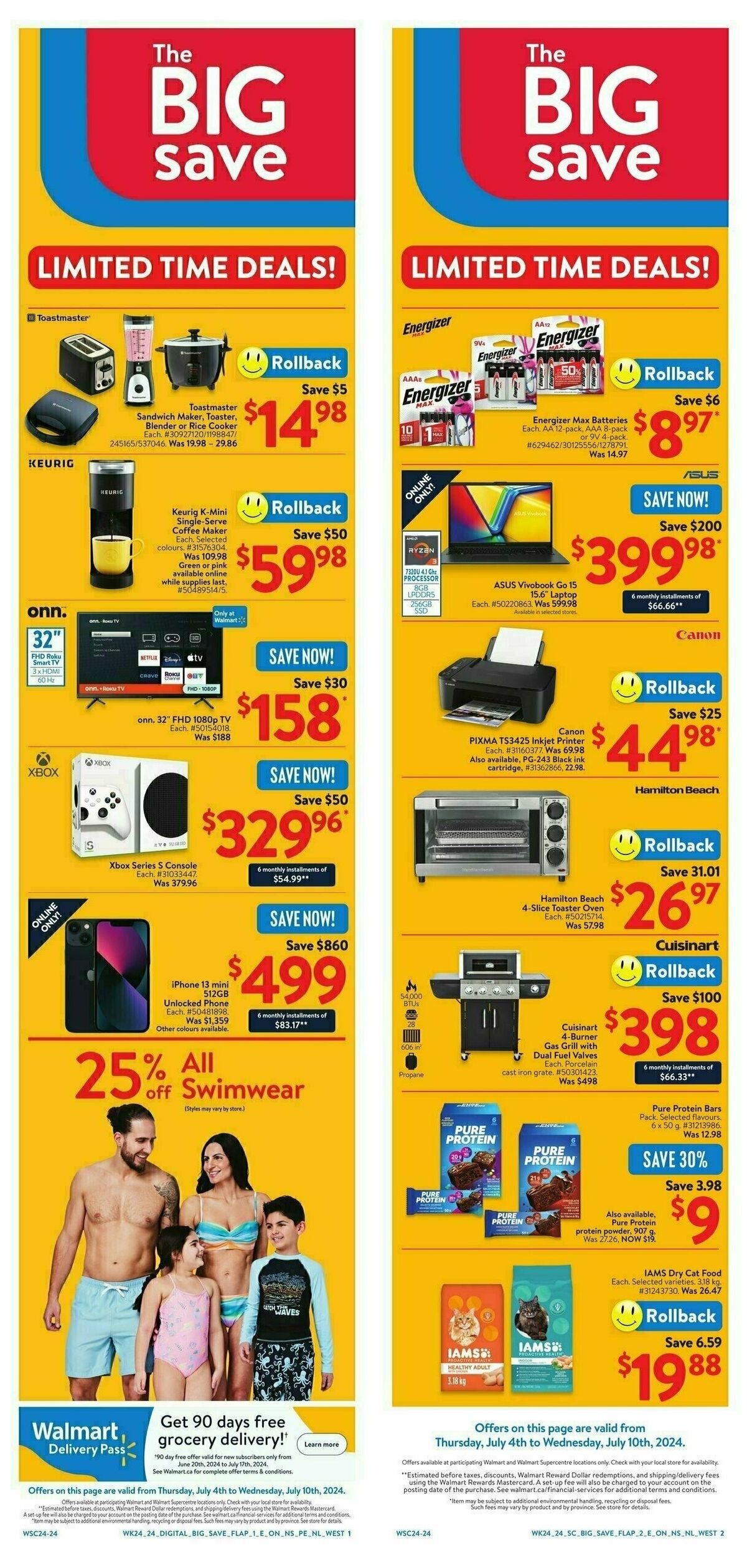 Walmart Flyer from July 4