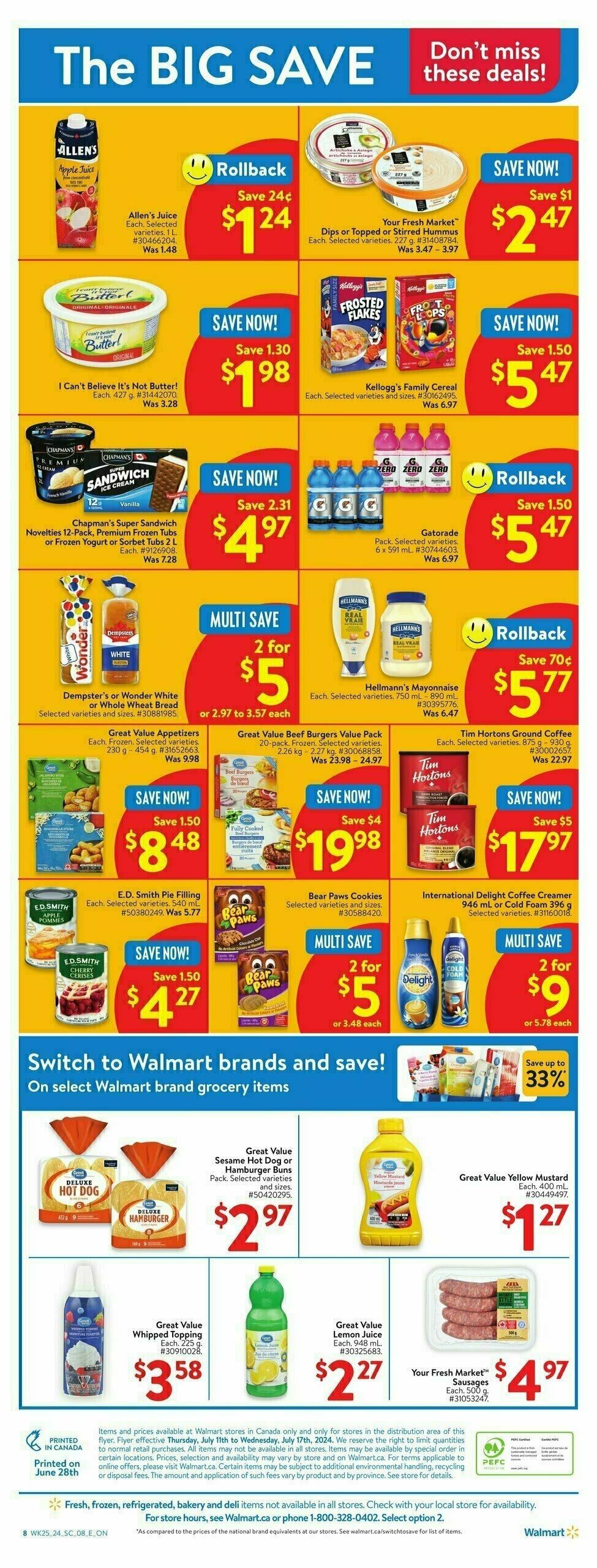 Walmart Flyer from July 11