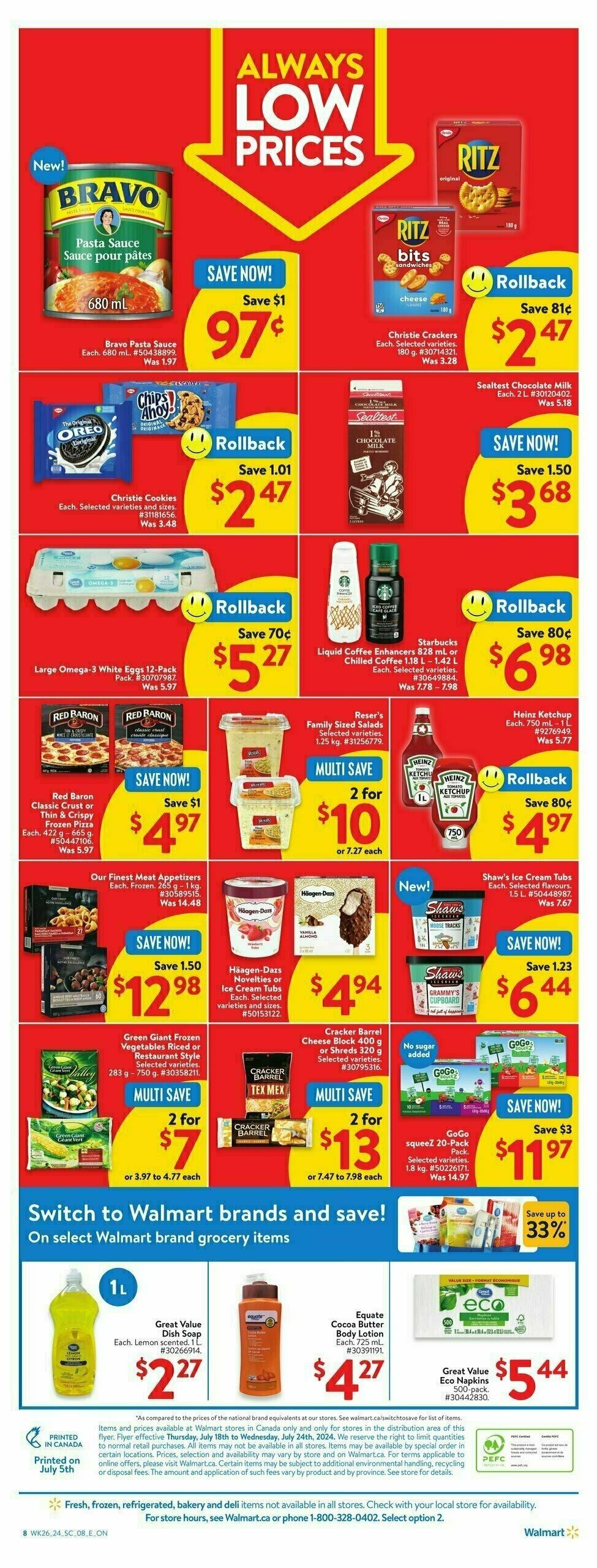 Walmart Flyer from July 18