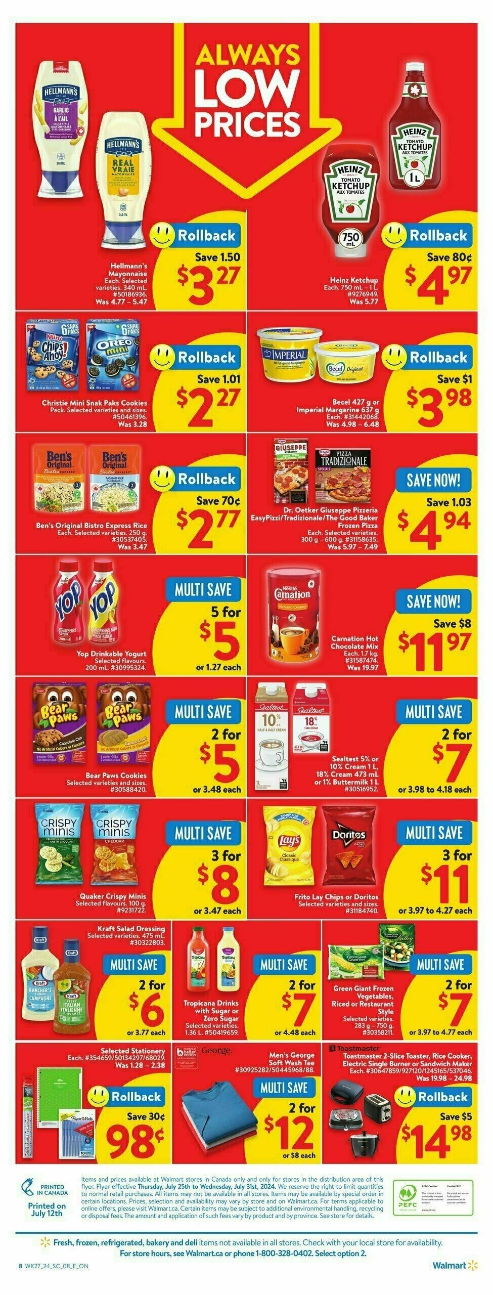 Walmart Flyer from July 25