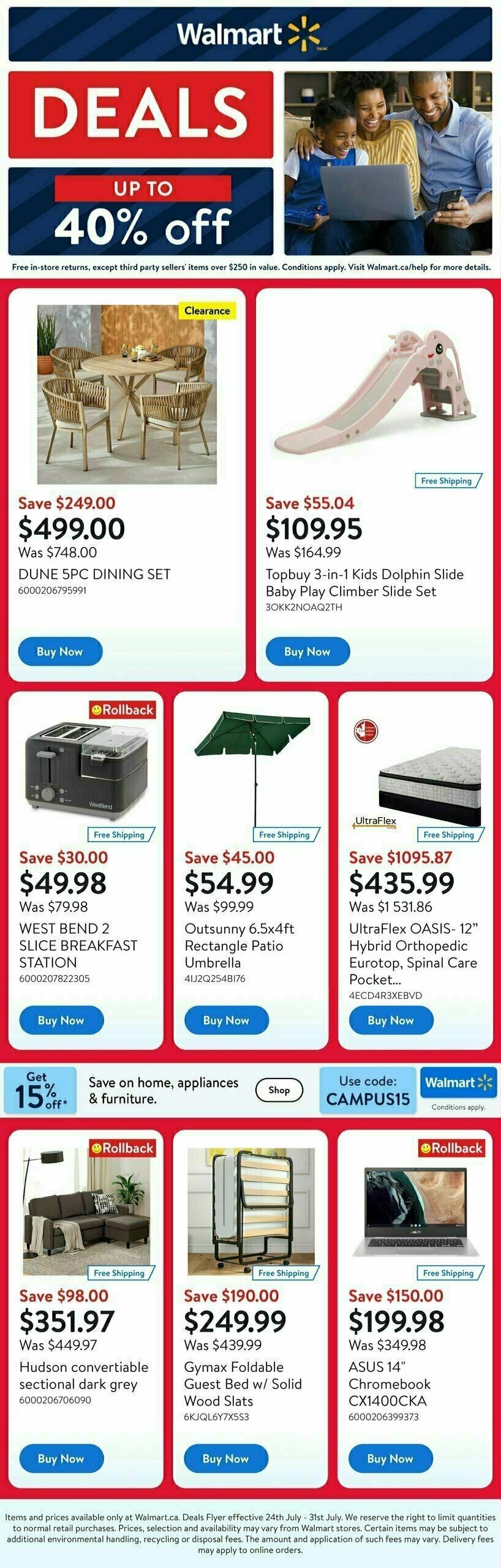 Walmart Deals Flyer Flyer from July 25