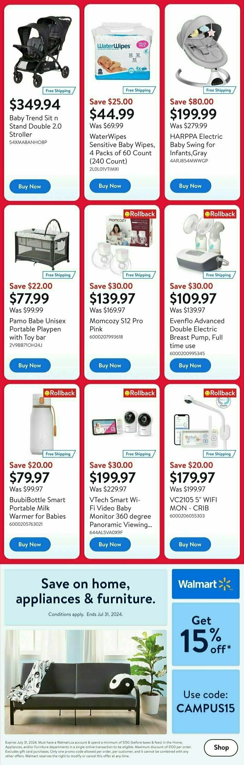 Walmart Deals Flyer Flyer from July 25