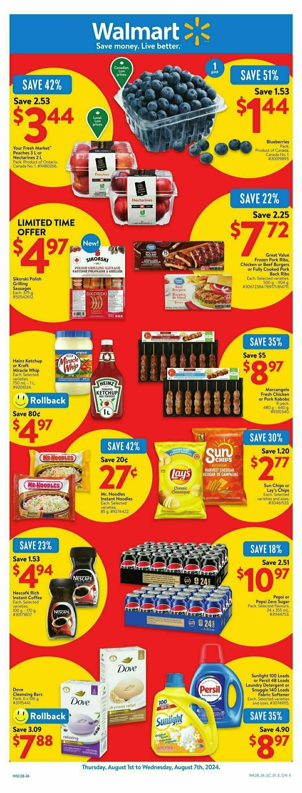 Walmart Flyer from August 1