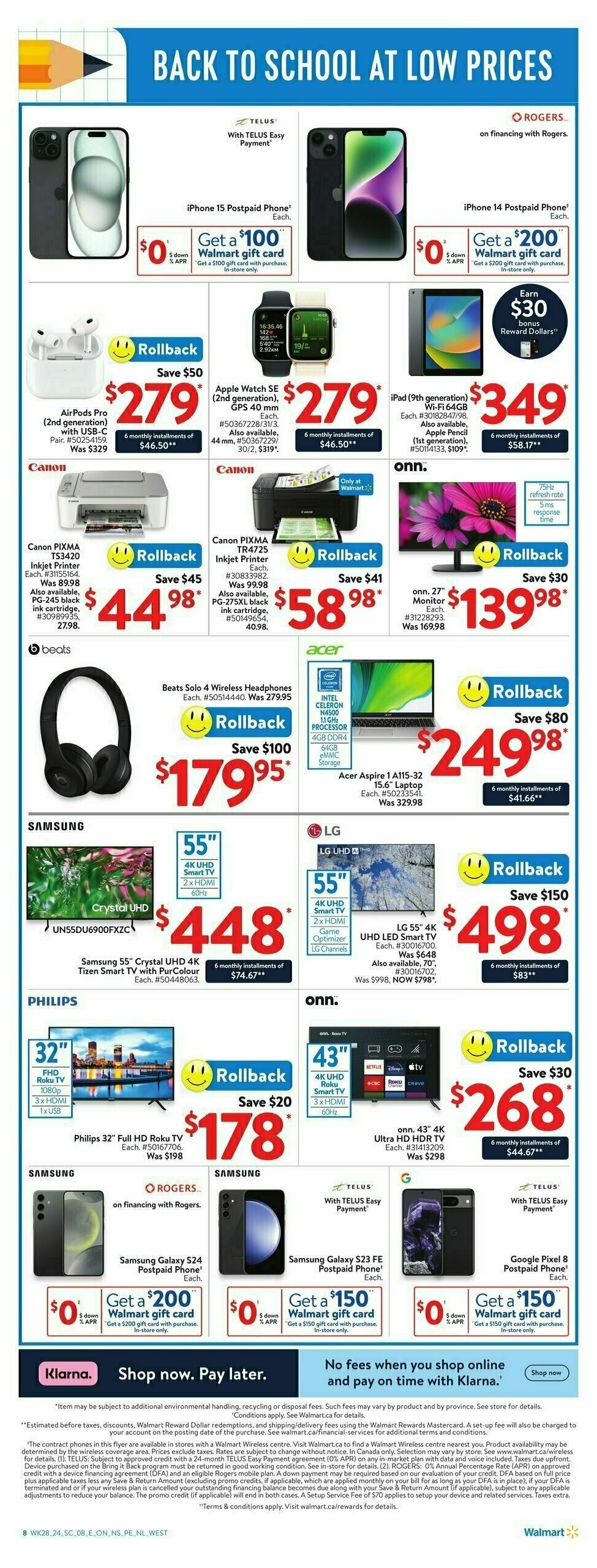 Walmart Flyer from August 1