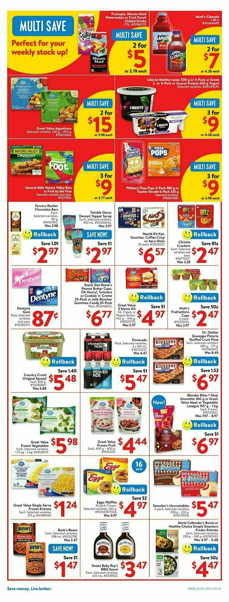 Walmart Flyer from August 1