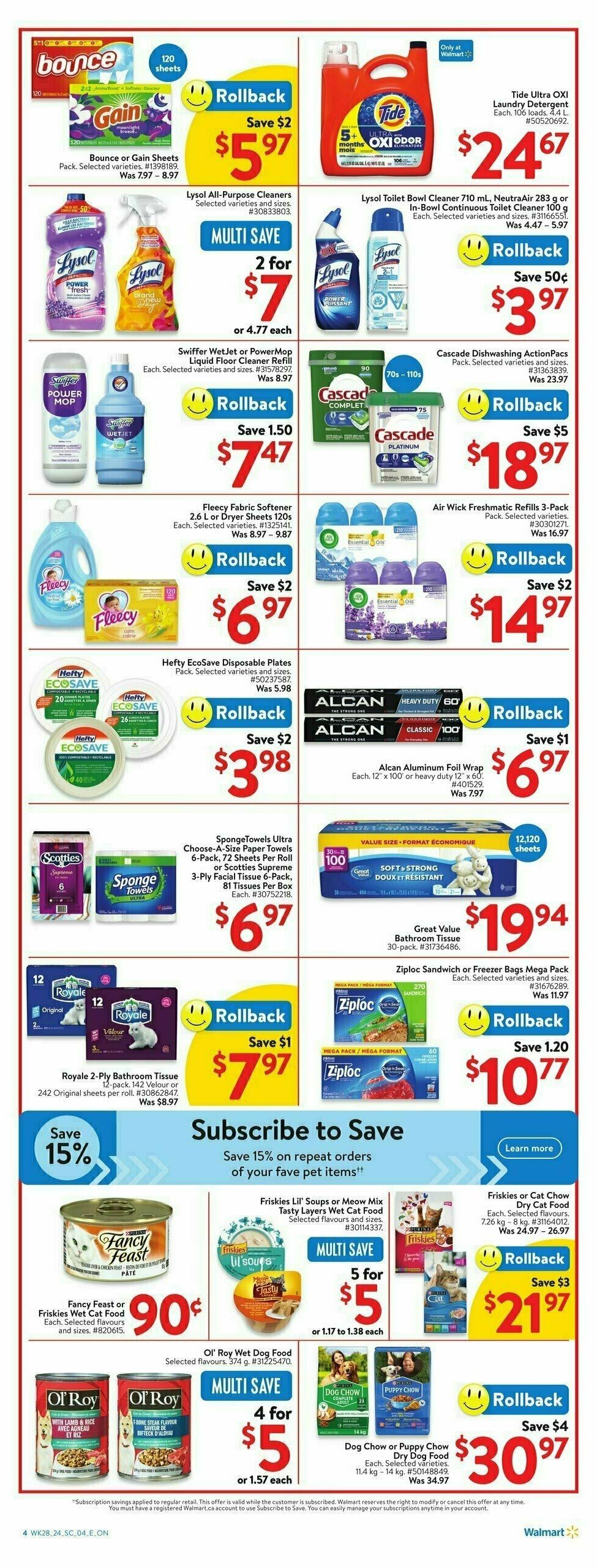 Walmart Flyer from August 1