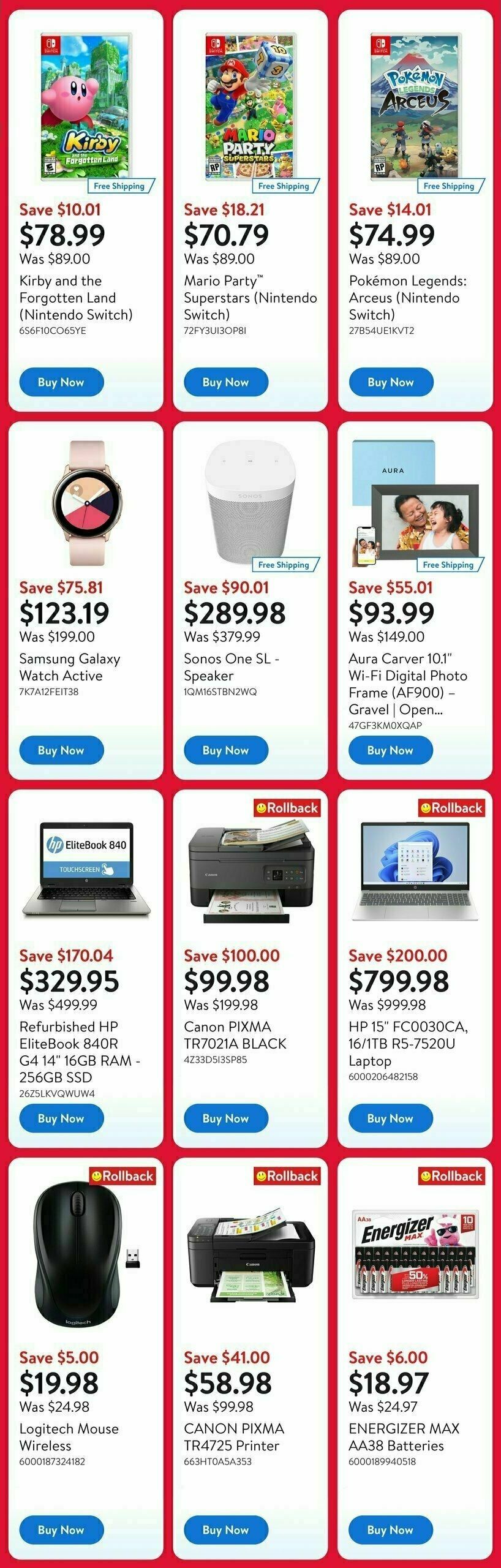 Walmart Deals Flyer Flyer from August 1