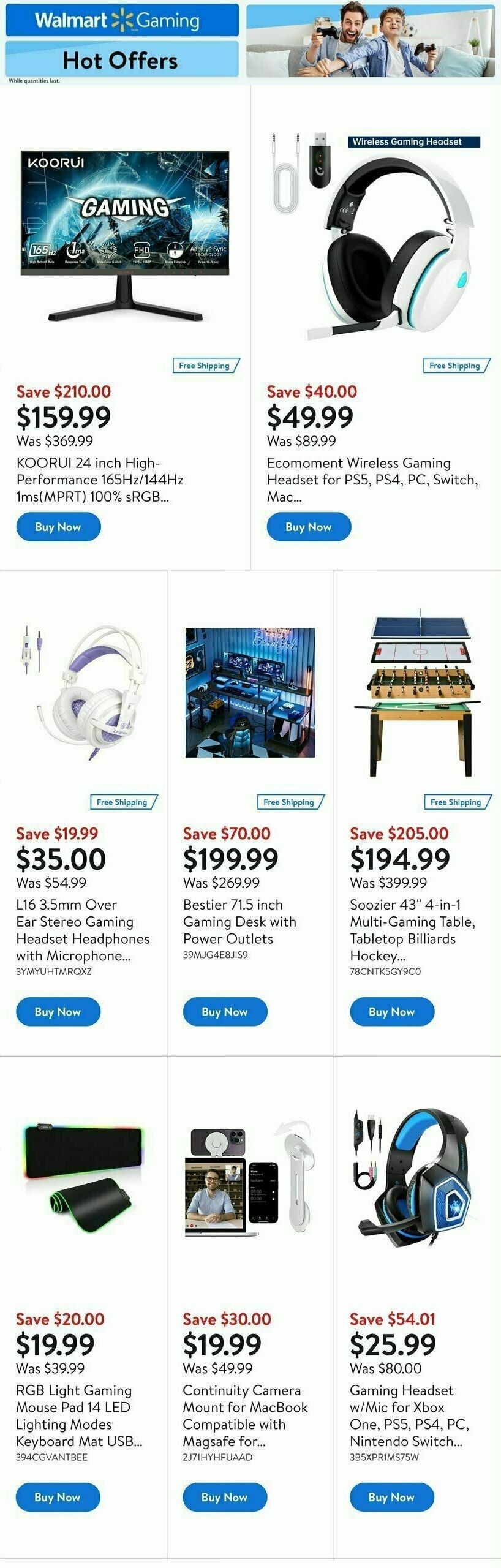 Walmart Gaming Guide Flyer from August 1