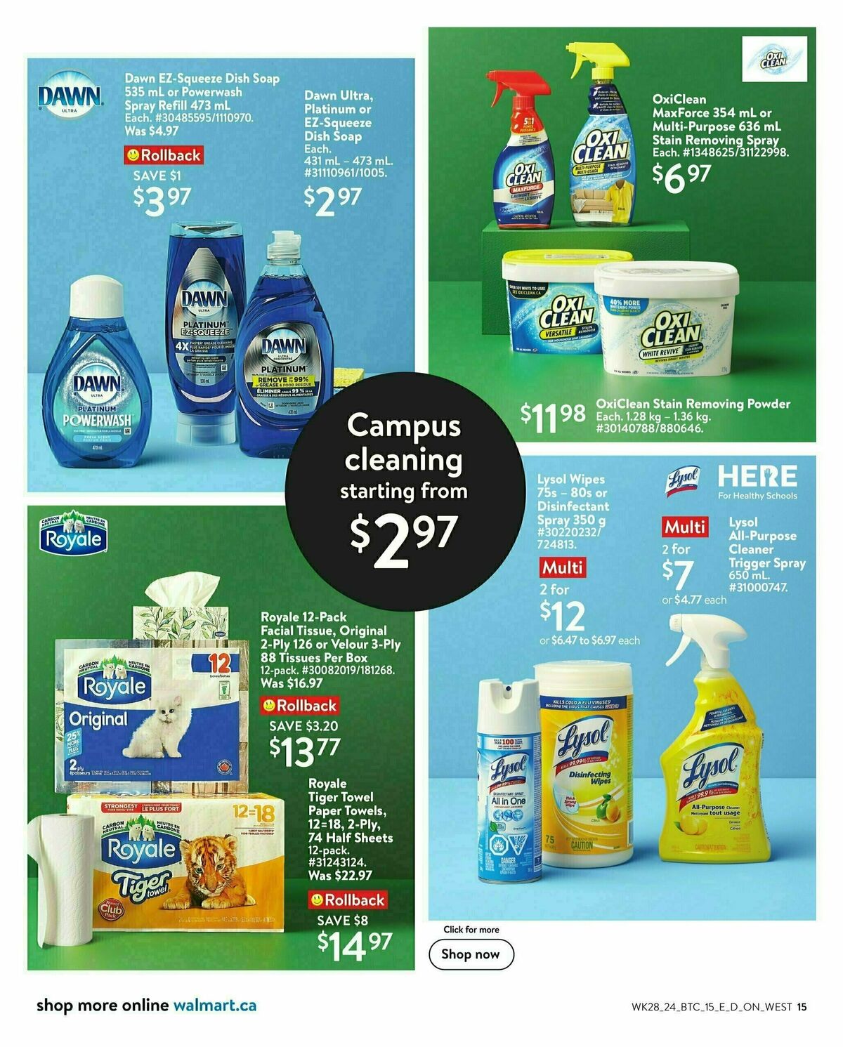 Walmart Back to Campus Flyer from August 1