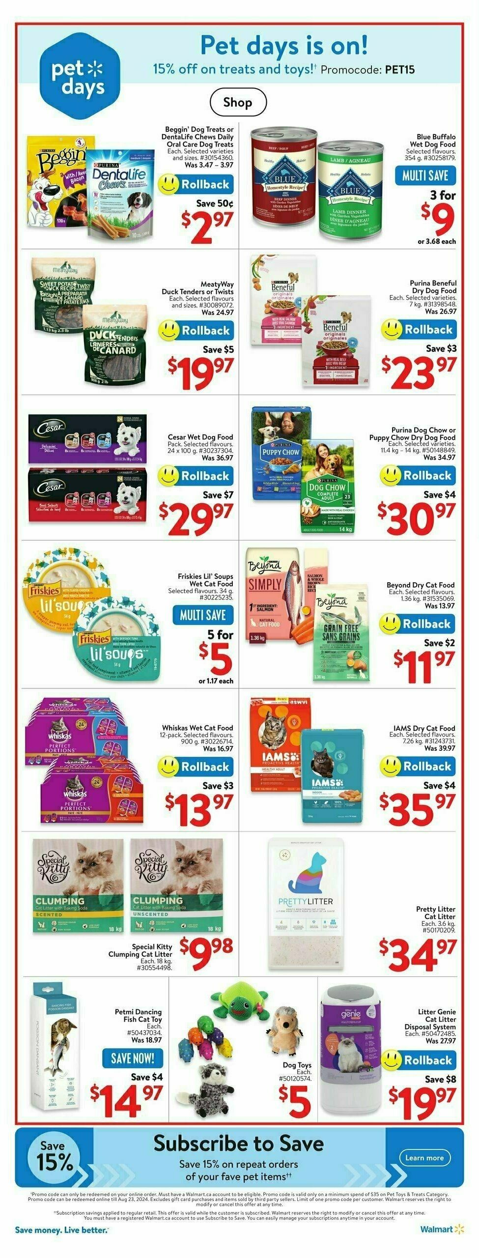 Walmart Flyer from August 8