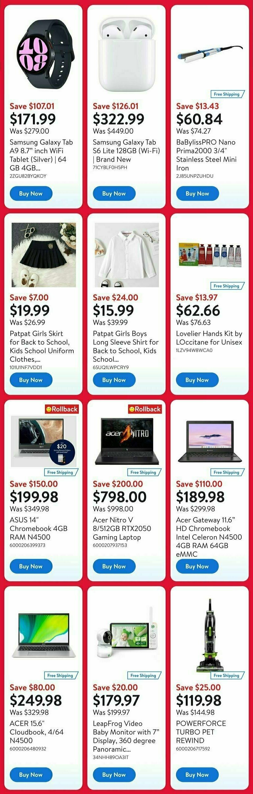 Walmart Deals Flyer Flyer from August 15