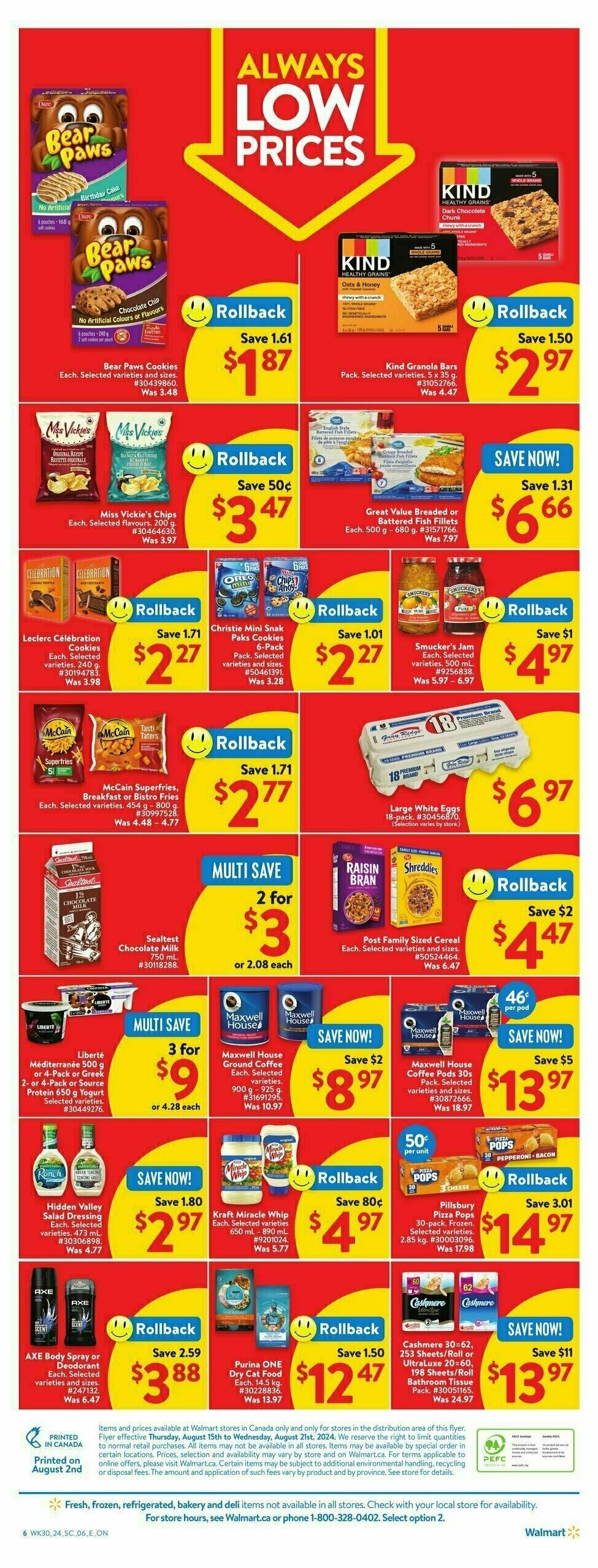 Walmart Flyer from August 15