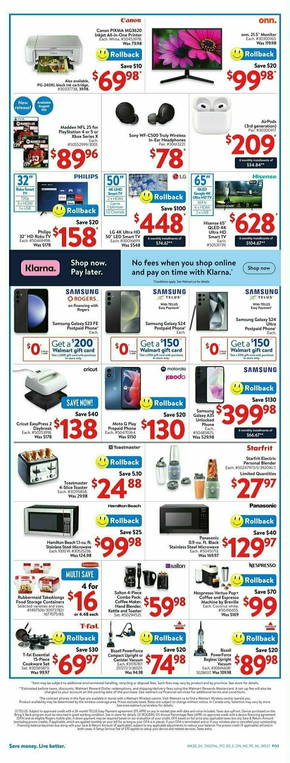 Walmart Back to school Flyer from August 15