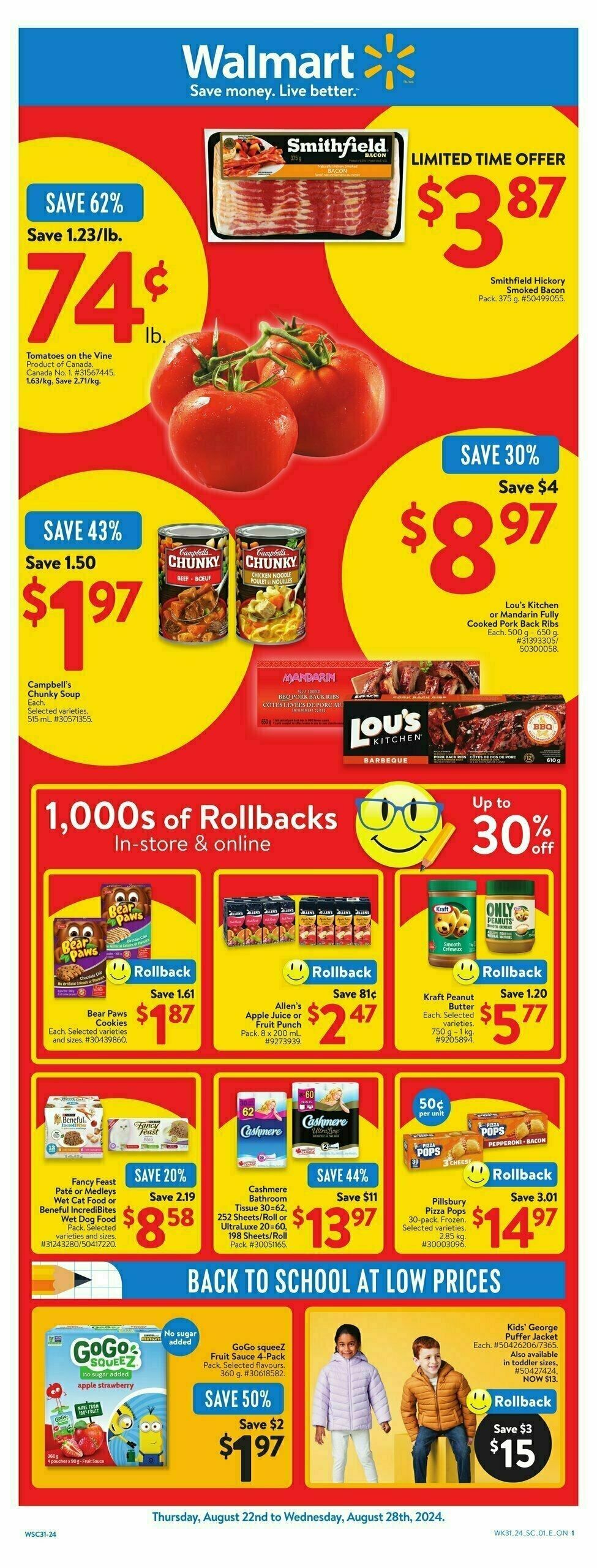 Walmart Flyer from August 22