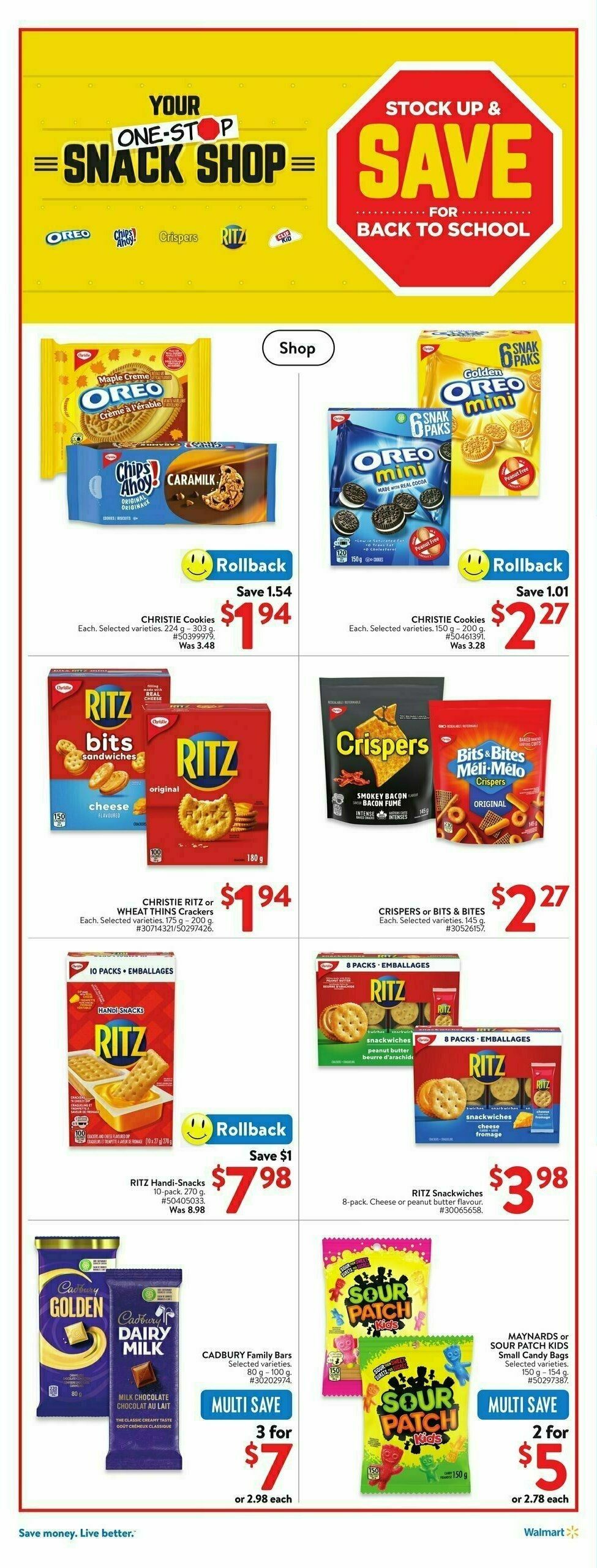 Walmart Flyer from August 22