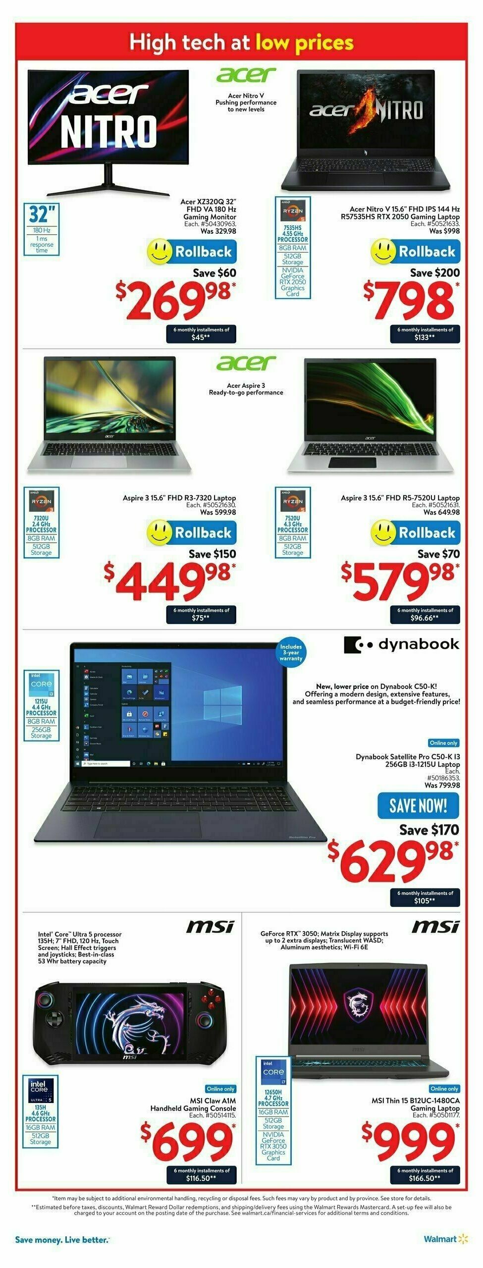 Walmart Back to school Flyer from August 22